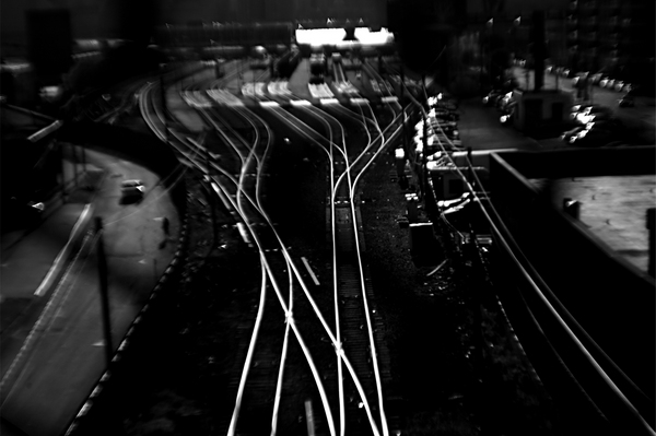 Tracks From the Pulaski (Diana Camera Lens) : Urban Landscapes : Catherine Kirkpatrick Photography