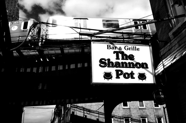 Bar and Train, Long Island City : Urban Landscapes : Catherine Kirkpatrick Photography