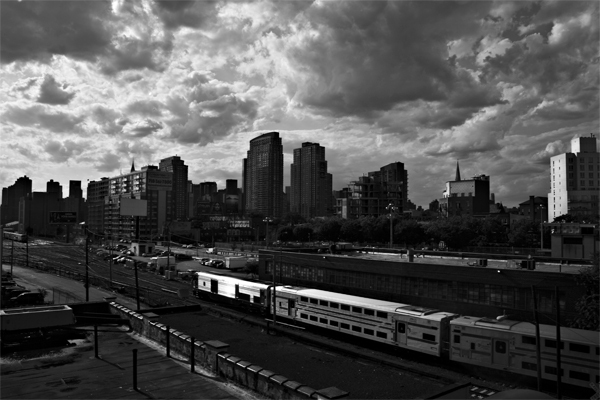 Train, Long Island City : Urban Landscapes : Catherine Kirkpatrick Photography