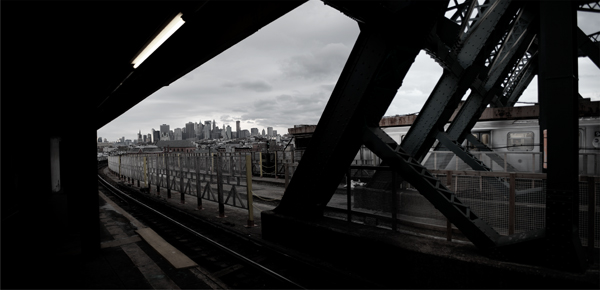 Train Coming, Brooklyn : Urban Landscapes : Catherine Kirkpatrick Photography