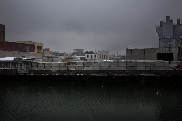 Snow, Gowanus Canal : Urban Landscapes : Catherine Kirkpatrick Photography