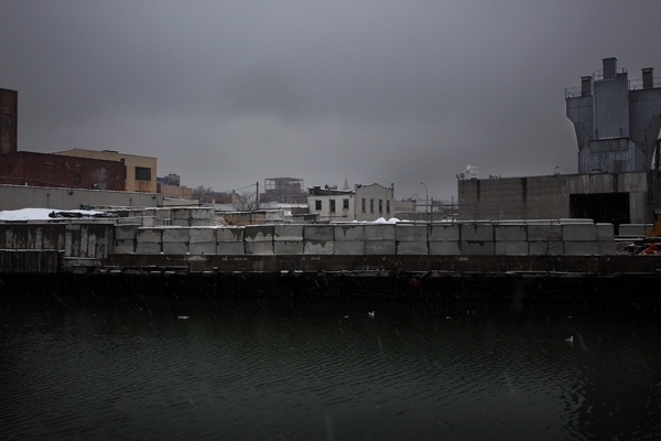 Snow, Gowanus Canal : Urban Landscapes : Catherine Kirkpatrick Photography